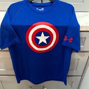 EUC Under Armour Captain America T-shirt in Men’s Large
